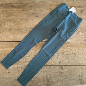 NWT- Fabletics PureLuxe HW Pocket Full length Leggings -STORM SLATE (27” inseam)